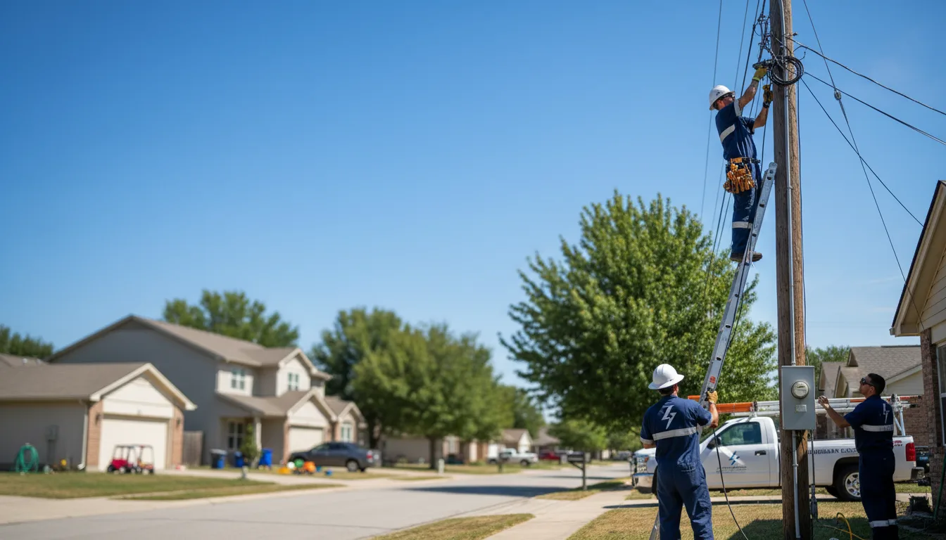 Residential electrician providing installation services in Hidalgo, IL